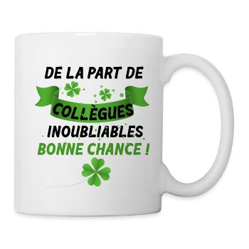 Collègues Inoubliables Bonne Chance Cadeau Départ - Mug blanc - blanc - Droite