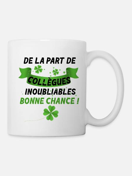 Collègues Inoubliables Bonne Chance Cadeau Départ - Mug blanc - blanc