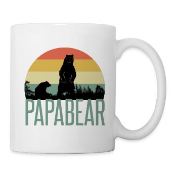 Papa Bear et Baby Bear Shirt pour la fête des pères - Mug blanc - blanc - Droite
