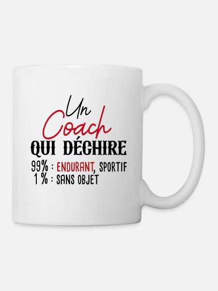 Coach Sportif Humour Cadeau Métier Sport - Mug blanc - blanc
