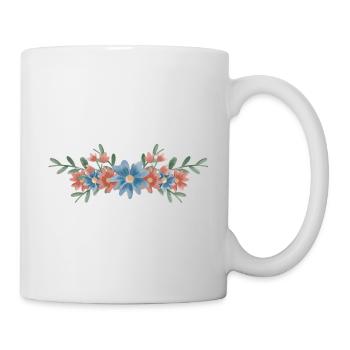 Meine Supermacht anordnen Blumenmuster Gift - Tasse - Weiß - Rechts