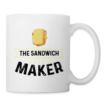 Sandwich Macher Grillen Papa BBQ Sandwich - Tasse - Weiß - Rechts