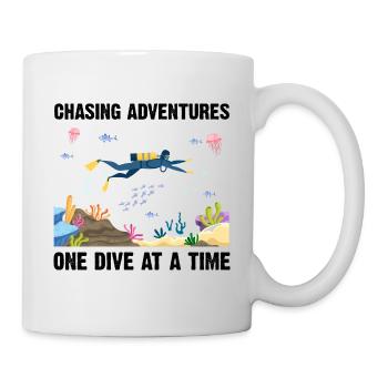 Diving Adventure Divers Sea Ocean - Mug - white - Right