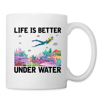 Diving Adventure Divers Sea Ocean - Mug - white - Right