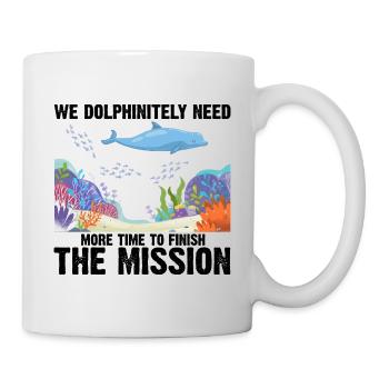 With Dolphins Swimming Dolphin Ocean Sea Mammal - Mug - white - Right