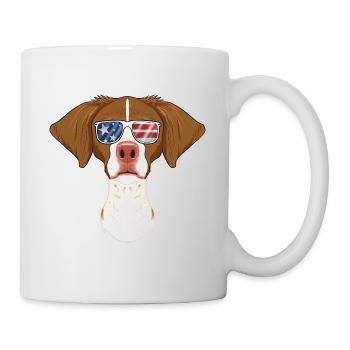 Brittany USA Sunglasses I American Flag Brittany - Mug - white - Right