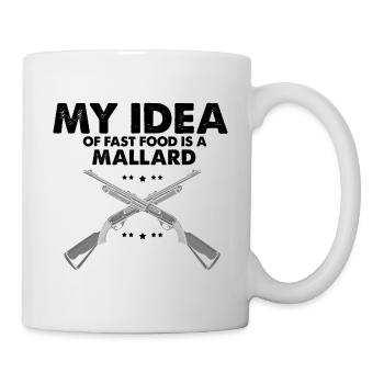 Fast Food Duck Hunting Hunter Duck Hunting Hunt - Mug - white - Right