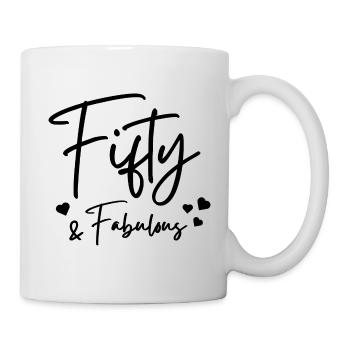Cinquante fabuleux - Mug blanc - blanc - Droite
