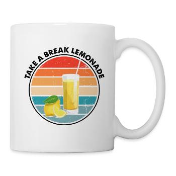 Lemon Design Lemonades Stand Boss Vente de citron - Mug blanc - blanc - Droite