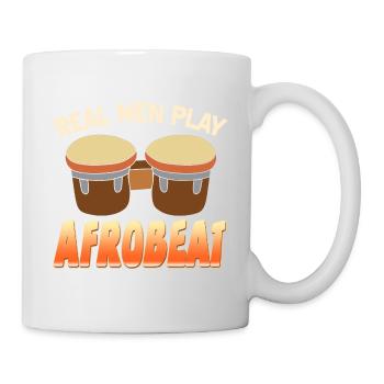 Les vrais hommes jouent à l’afrobeat Awesome Afrobeat T-Shirt - Mug blanc - blanc - Droite