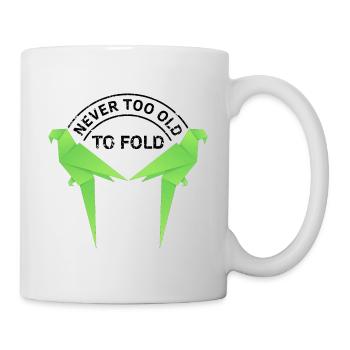 Design coloré Kirigami Origami - Mug blanc - blanc - Droite