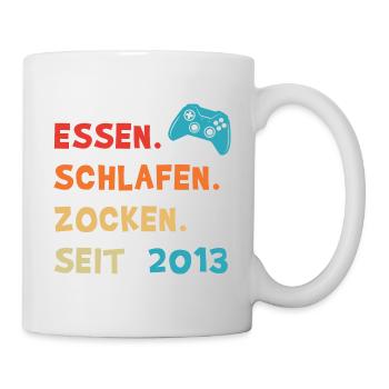 Jahrgang 2013 9 Geburtstag Geschenkidee für Gamer - Tasse - Weiß - Rechts