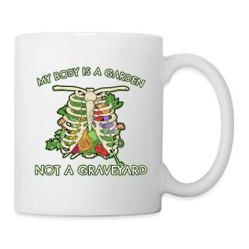 Vegan Vegetarian Vegetable Garden I Gift - Mug - white - Right