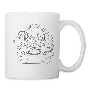 Karl Mag's Polygon Schwarz | Chemnitz | Karl Marx - Tasse - Weiß - Rechts