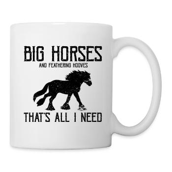 Cydesdale Rider and Draft Horse Designs - Mug - white - Right