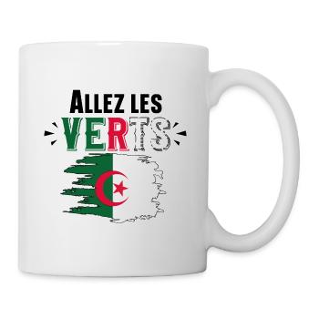 Verts Algérie Algérien Football Cadeau Humour - Mug blanc - blanc - Droite