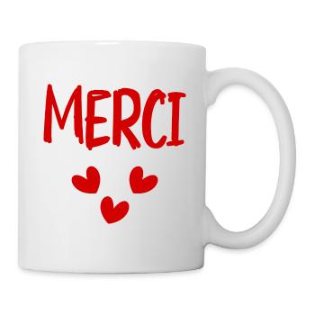 THANK YOU. THANKS. THANK YOU. ANNIVERSARY. BIRTH. - Mug - white - Right