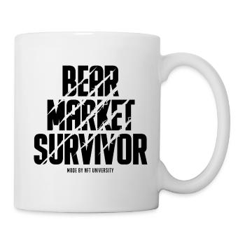 BEAR MARKET SURVIVOR –black - Tasse - Weiß - Rechts