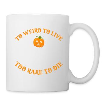 À bizarre de vivre trop rare à l’Halloween drôle - Mug blanc - blanc - Droite
