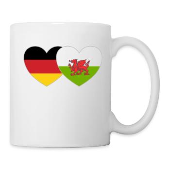 Germany Wales Flag - Mug - white - Right