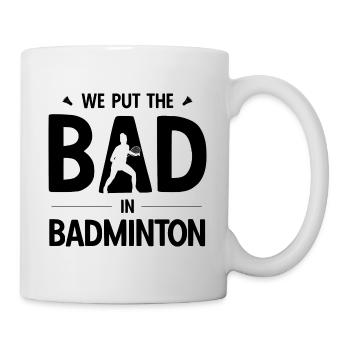 Badminton - Tasse - Weiß - Rechts