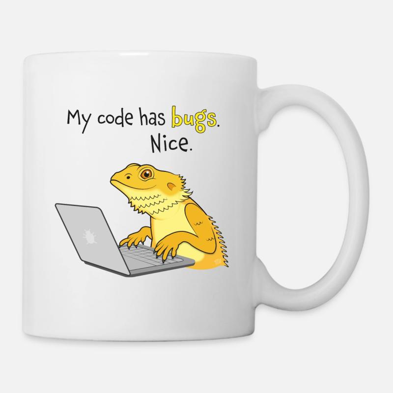 Lizard coding - Mug - white
