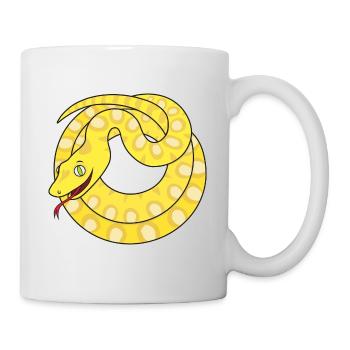 Couleuvre boule - Mug blanc - blanc - Droite