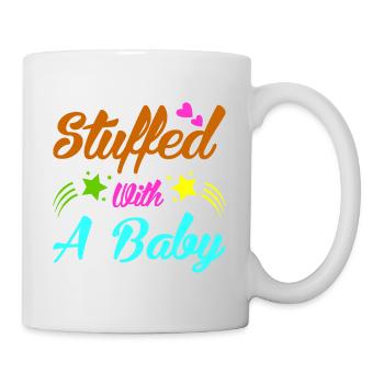 Mère Enceinte Bébé Nourrisson T-shirt Maman - Mug blanc - blanc - Droite