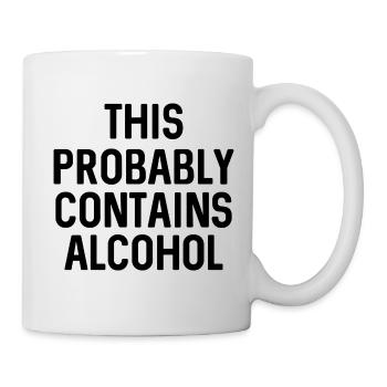 This Probably Contains Alcohol - Mug - white - Right