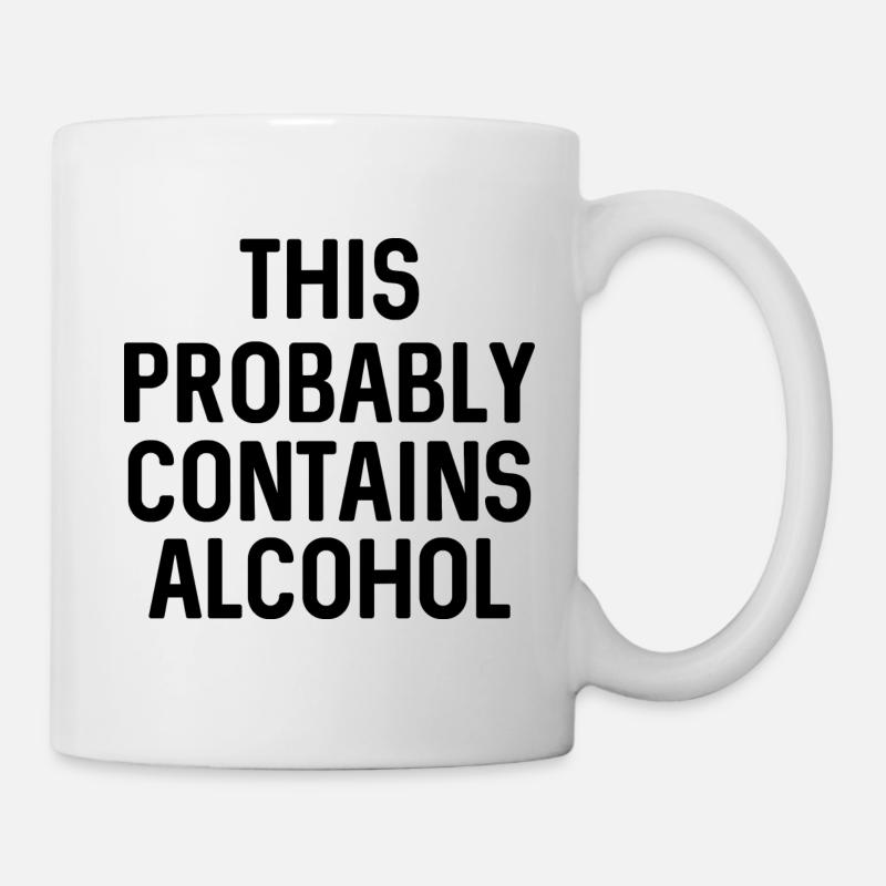 This Probably Contains Alcohol - Mug - white