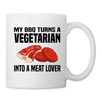 Amateurs de viande - Mug blanc - blanc - Droite