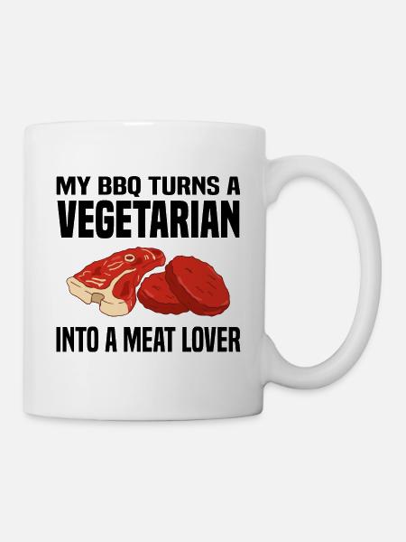 Fleisch Liebhaber - Tasse - Weiß