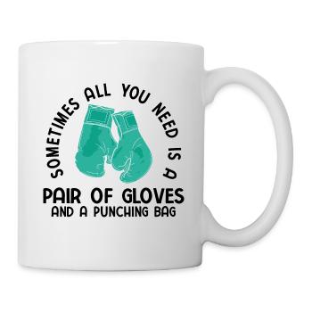 Boxsport Boxing - Tasse - Weiß - Rechts