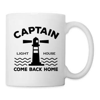 Captain Lighthouse - Tasse - Weiß - Rechts