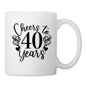 Vive les 40 ans du 40e anniversaire - Mug blanc - blanc - Droite