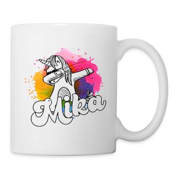 Beau nom de garçon avec licorne cool - Mug blanc - blanc - Droite