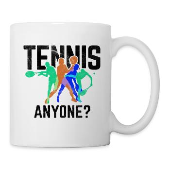 Tennisplatz Spruch Für Tennis - Tasse - Weiß - Rechts