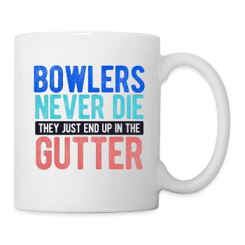 Bowling - Tasse - Weiß - Rechts
