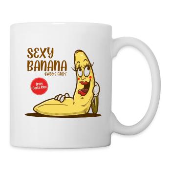 Sexy Banana - Tasse - Weiß - Rechts
