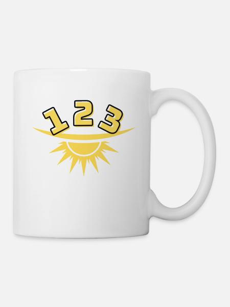 1 2 3 Sun - Mug - white