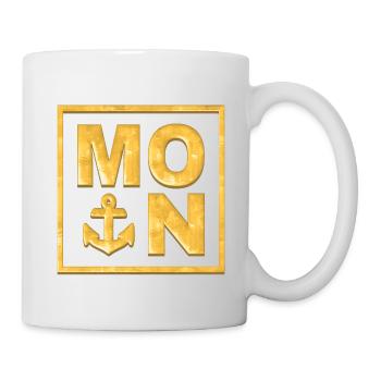MOIN Anker Gold - Tasse - Weiß - Rechts