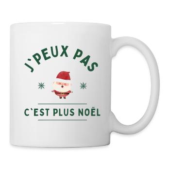 J'peux pas c'est plus noël - Mug blanc - blanc - Droite