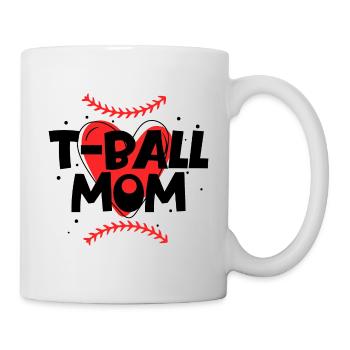 Tball Elternspieler T-Ball Mama - Tasse - Weiß - Rechts