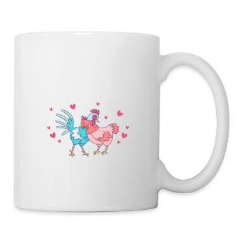 Ich mag halt einfach Hühner okay? - Tasse - Weiß - Rechts