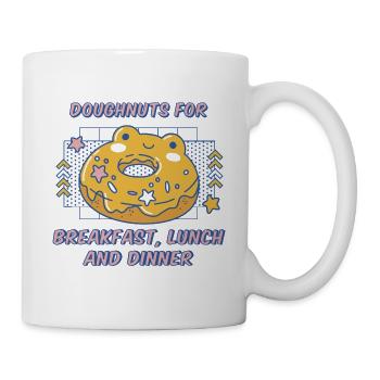 Beignets pour le petit-déjeuner Déjeuner & Dîner Beignets - Mug blanc - blanc - Droite
