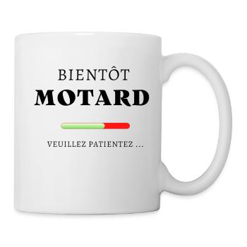 Bientôt motard ! - Mug blanc - blanc - Droite