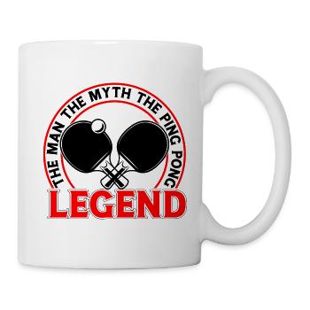 Ping Pong Player Table Tennis Coach Ping Pong - Mug - white - Right