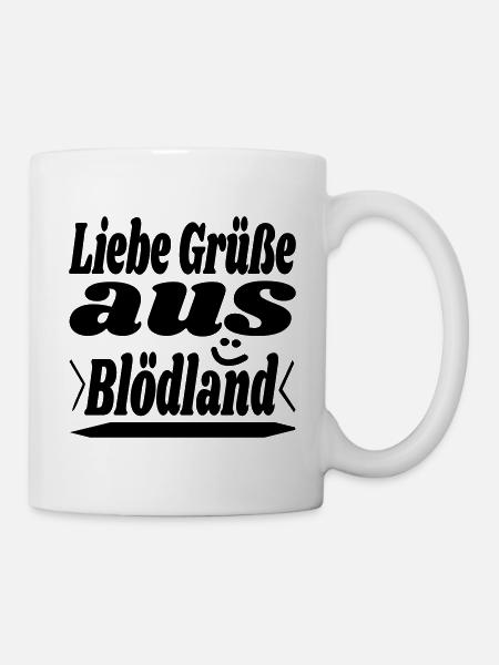 liebe grüße - Tasse - Weiß