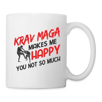 Israelischer Kampfsport Krav Maga - Tasse - Weiß - Rechts