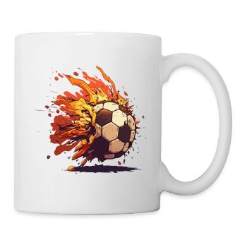 Ballon en feu - Mug blanc - blanc - Droite